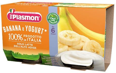 PLASMON Banana e Yogurt Merenda 2 x 120 g