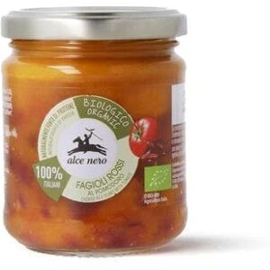 ALCE NERO Fagioli Rossi Kidney Lessati In Salsa Di Pomodoro Bio 100 g