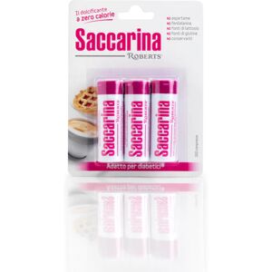 SACCARINA ROBERTS Dolcificante A Zero Calorie 300 Compresse 3 Tubi