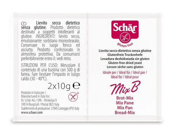 SCHAR Lievito Secco 2 Bustine Da 10 g