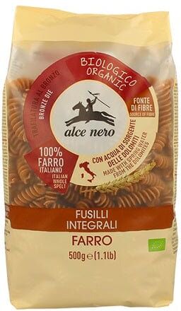 ALCE NERO Fusilli Integrali Di Farro Biologici 500 g