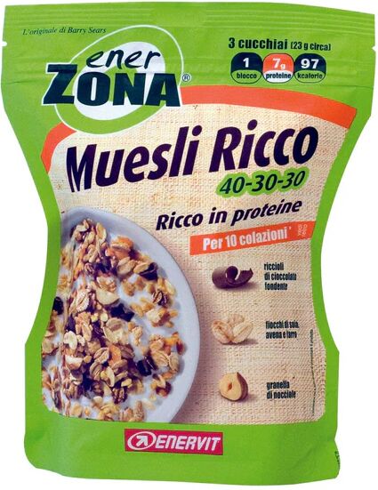 ENERZONA Muesli 40-30-30 Ricco In Proteine 230 g