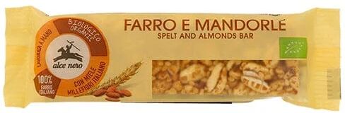 ALCE NERO Barretta Farro E Mandorle 20 g