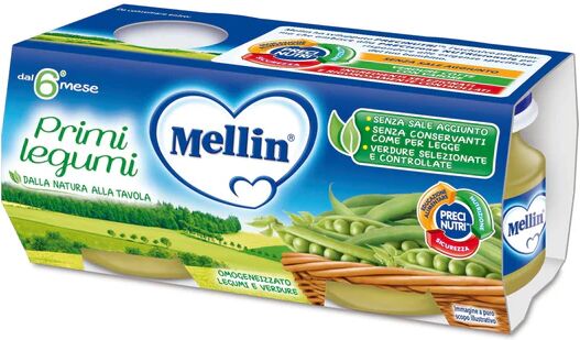 Mellin Primi Legumi 2 Vasetti 80 g