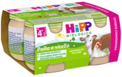 HIPP Bio Omogeneizzatopollo E Vitello 4x80 g