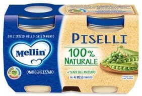 Mellin Omogeneizzati Ai Piselli 2x125 g