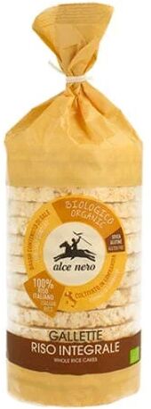 ALCE NERO Gallette Di Riso Integrale Biologiche 100 g