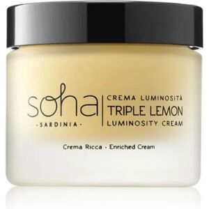 SOHA SARDINIA Crema Luminosità Triple Lemon Crema Ricca 50 Ml