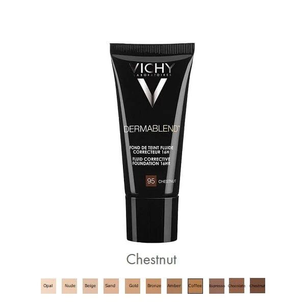 VICHY Dermablend Fondotinta Correttore Fluido N.95 Chestnut 30 Ml