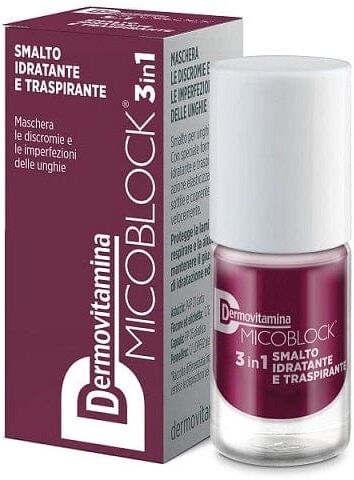 DERMOVITAMINA Micoblock 3in1 Smalto Per Unghie Prugna 5 Ml