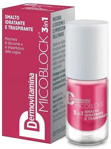 DERMOVITAMINA Micoblock 3in1 Smalto Per Unghie Rosa Geranio 5 Ml