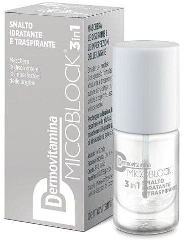 DERMOVITAMINA Micoblock 3in1 Smalto Trasparente Per Unghie 5 Ml