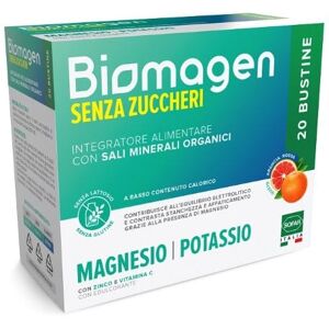 SOFAR Biomagen Senza Zucchero 20 Bustine Arancia Rossa