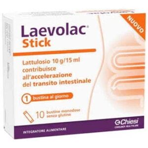 LAEVOLAC Stick 10 Bustine Monodose Da 15 Ml 10 g Di Lattulosio