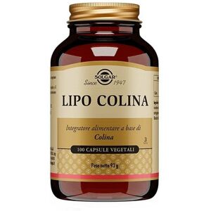 solgar lipo colina 100 capsule vegetali