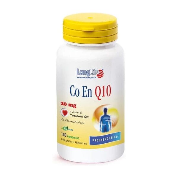 longlife co en q10 integratore alimentare 20 mg 100 compresse