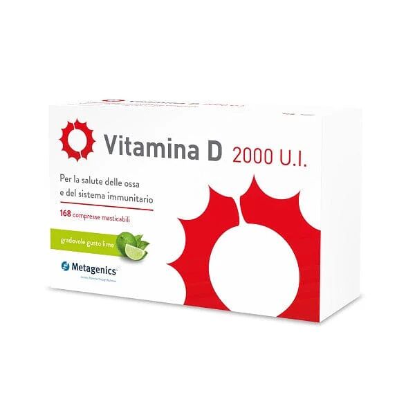 metagenics vitamina d 2000 ui gusto lime 168 compresse masticabili