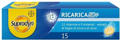 SUPRADYN Ricarica 50+ Gusto Arancia 15 Compresse Effervescenti