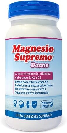 NATURAL POINT Magnesio Supremo Donna 150 g Aroma Lampone