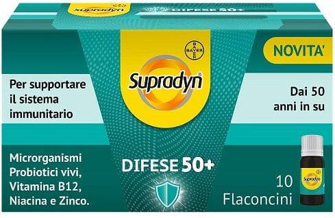 SUPRADYN Difese 50+ 10 Flaconcini Da 10 Ml Gusto Caramello