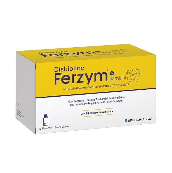 SPECCHIASOL Disbioline Ferzym Bambini 10 Flaconcini Da 8 Ml