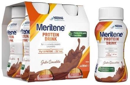 NESTLE MERITENE Protein Drink Gusto Cioccolato 4x 200 Ml