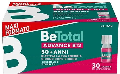 BETOTAL Advance B12 50+ Anni 30 Flaconcini Gusto Lampone