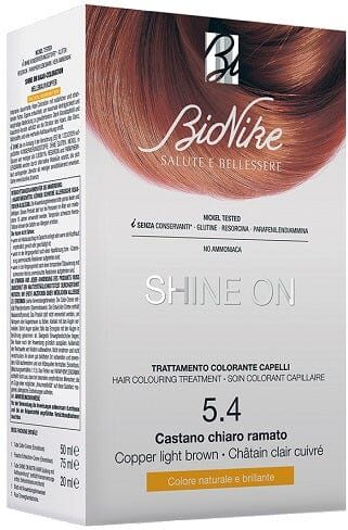 BIONIKE Shine On Trattamento Colorante Capelli Castano Ramato 5.4