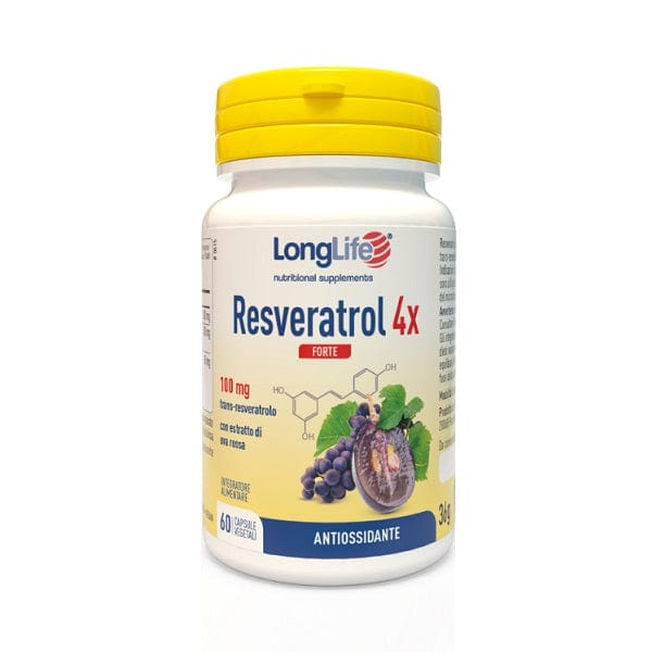 LONGLIFE Resveratrolo 4x Forte 60 Capsule Vegetali