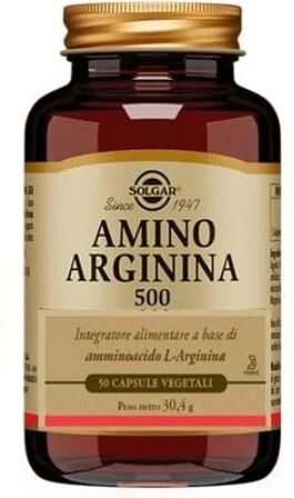 SOLGAR Amino Arginina 500 50 Capsule Vegetali