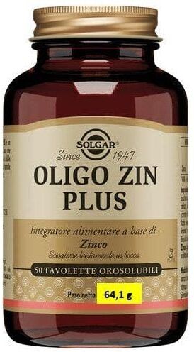 SOLGAR Oligo Zin Plus 100 Tavolette