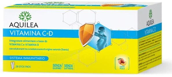 AQUILEA Vitamina C+D 28 Bustine Stick