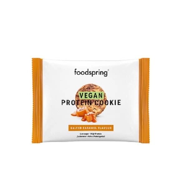 FOODSPRING Vegan Protein Cookies Caramello Salato Busta 50 g
