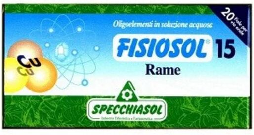 SPECCHIASOL Fisiosol 15 Rame 20 Fiale