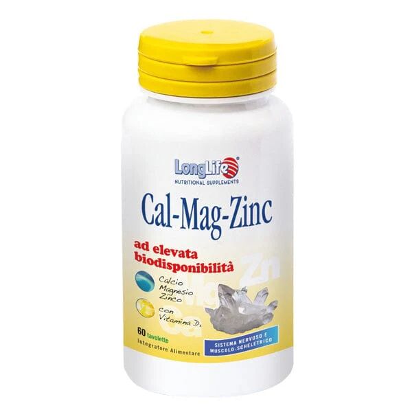 LONGLIFE Cal-mag-zinc Integratore Alimentare 60 Tavolette