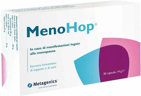 METAGENICS Menohop Complemento Alimentare 30 Capsule