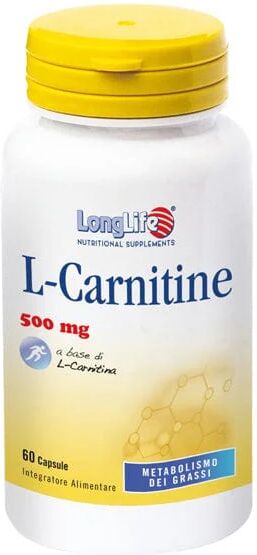 LONGLIFE L-carnitine Integratore Alimentare 500 Mg 60 Capsule