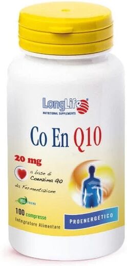 LONGLIFE Co En Q10 Integratore Alimentare 20 Mg 100 Compresse