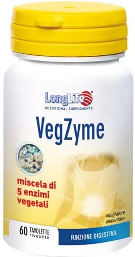 LONGLIFE Vegzyme Integratore Alimentare 60 Tavolette