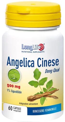 LONGLIFE Angelica Cinese Integratore Alimentare 60 Capsule