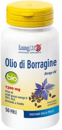 LONGLIFE Olio Di Borragine Bio 1300 Mg 50 Perle