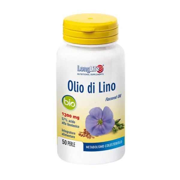 LONGLIFE Olio Di Lino Bio 1300 Mg 50 Perle