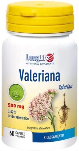 LONGLIFE Valeriana 500 Mg 60 Capsule