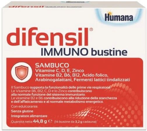 HUMANA Difensil Immuno 14 Bustine Da 3,2 g