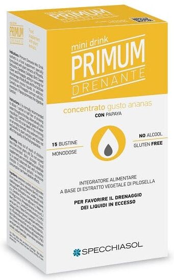 SPECCHIASOL Primum Drenante Minidrink Ananas 15 Stick Da 10 Ml