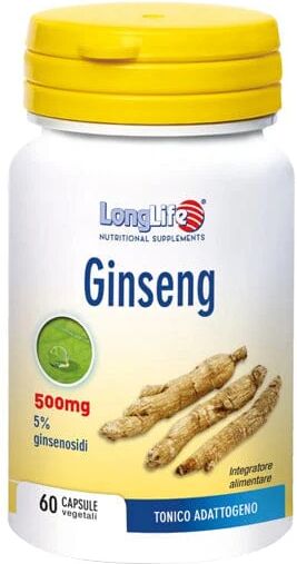 LONGLIFE Ginseng 5% Integratore Alimentare 60 Capsule