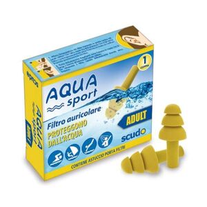 SCUDO Aquasport Filtro Auricolare Adult 1 Coppia