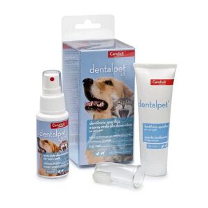 CANDIOLI Dentalpet Kit Tubo 50 Ml + Spray 50 Ml + Ditale