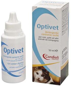 OPTIVET Soluzione Detergente Occhi Cani Gatti 50 Ml