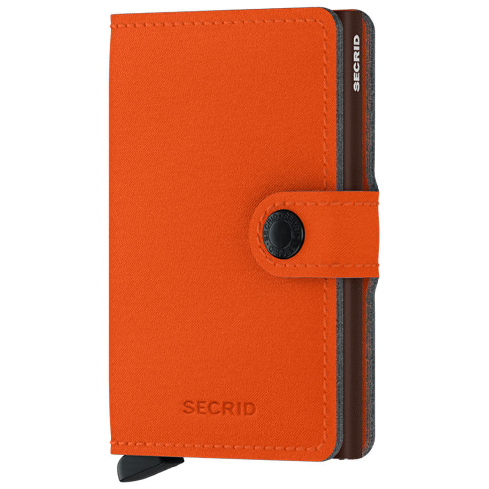 Secrid Porta Carte con Clip  linea Yard in Microfibra Orange con RFID
